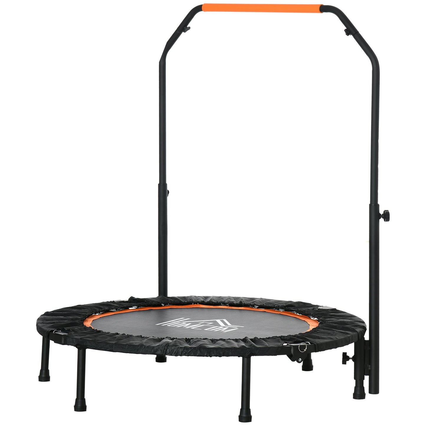 HOMCOM 40" Foldable Mini Fitness Trampoline, with Adjustable Foam Handle, Orange #5 Top Sellingin Trampolines & Accessories 4.3