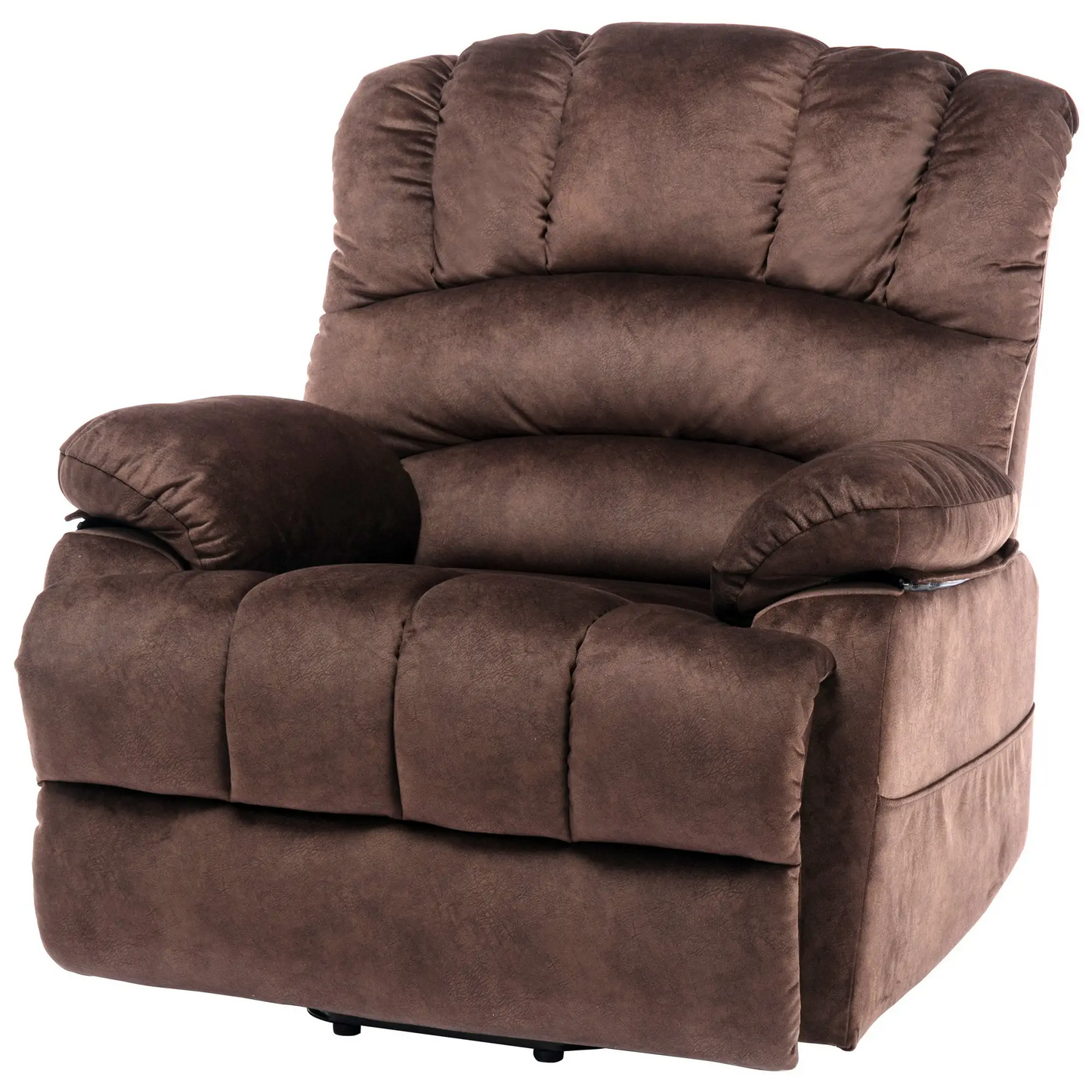 Power Lift Massage Chair with Heating Points, Side Pockets, Easy Assembly, Electric Recliner Armchair for Elderly, 103x100x106 cm, Brown
