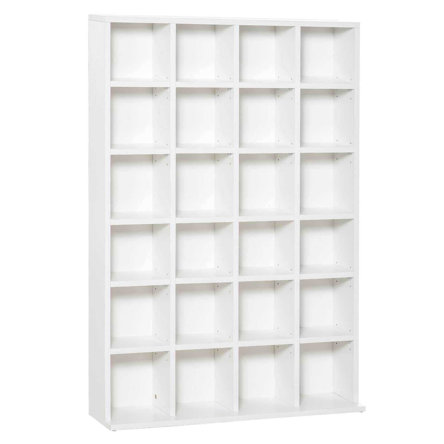 HOMCOM CD Storage Unit with Adjustable Shelves, 89 x 130.5 cm, White #7 Top Sellingin Bookcases & Shelves 4.8