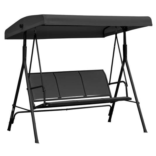 Outsunny Hanging Egg Chair, Foldable Rattan Garden Swing Chair with Installation Kit, Thickened Cushion and Headrest, Indoor Outdoor Hanging Egg Basket Seat for Patio, Porch, Dark Grey