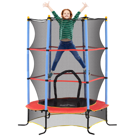 HOMCOM Kids Trampoline, with Safety Net, for Ages 3-10 Years #4 Top Sellingin Trampolines & Accessories 5
