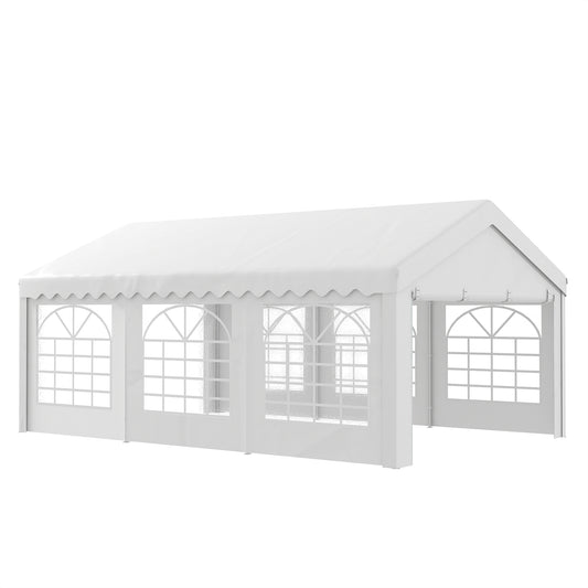 Outsunny 3x3(m) Replacement Gazebo Canopy, Double Tier Roof Top for Garden, Patio, Outdoor, Black (TOP ONLY)