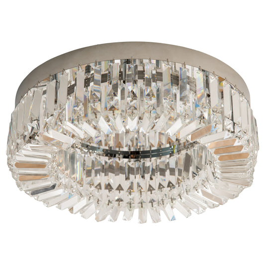 HOMCOM Crystal Ceiling Light Modern Chandeliers Stainless Steel Pendant Lights with Crystal Decorations for Living Room Bedroom Dining Room Hall Silver #3 Top Sellingin Lighting 4.9