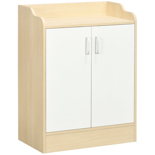 HOMCOM Shoe Storage Cabinet, 2 Door Shoe Cupboard with Adjustable 3 Shelves for 9 Pairs of Shoes for Hallways, Living Room 4.6