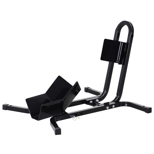 HOMCOM Metal Motorcycle Motorbike Wheel Chock Locking Stand System 17”,19”,21”/43,48,51 Cm Front Wheels Steel Adjustable Fixing Tyre Holder Support 5