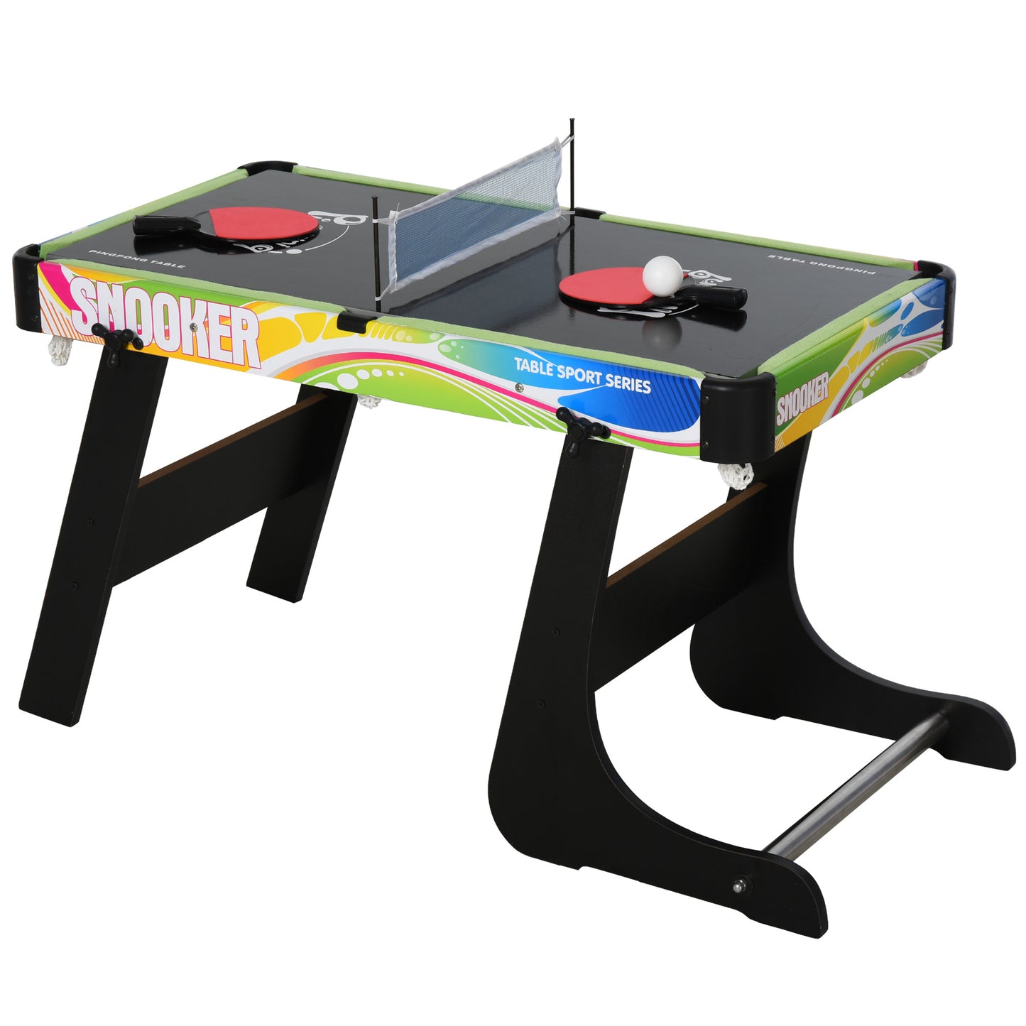 HOMCOM Folding Multi Gaming Table 4 in 1 Hockey, Football Table, Table Tennis, Billiards For Play Fun #8 Top Sellingin Kids Gym & Play Mats 4.7