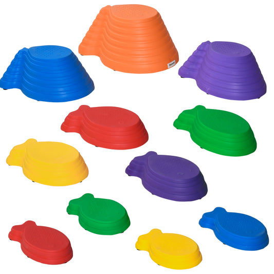 Outsunny 11 Piece Kids Balance Stepping Stones - Multicoloured #7 Top Sellingin Kids Gym & Play Mats 5