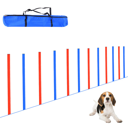 PawHut Pet Agility Training Equipment Dog Play Run Obedience Training Set Adjustable (Poles) #2 Top Sellingin Dog Training 4.7