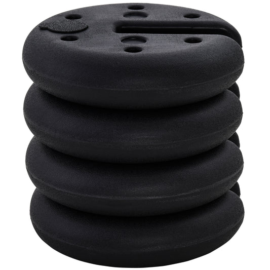 Outsunny Sand Fillable Set of 4 PCs Gazebo Tent Sand Leg Weights Marquee Party Tent Canopy Accessory 4.9