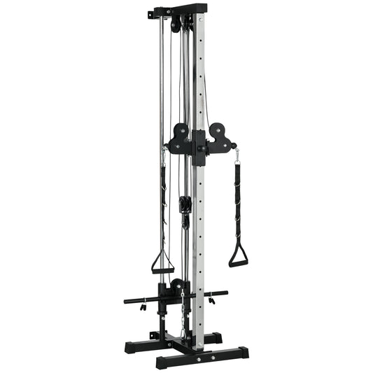 SPORTNOW Wall Mount Cable Machine, 15 Positions Adjustable Cable Crossover Machine Dual Pulley System for Home Gym #3 Top Sellingin Sports & Leisure 5