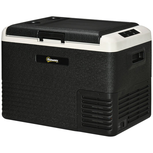 Outsunny 40L Portable Car Refrigerator - Grey and Black 4.1