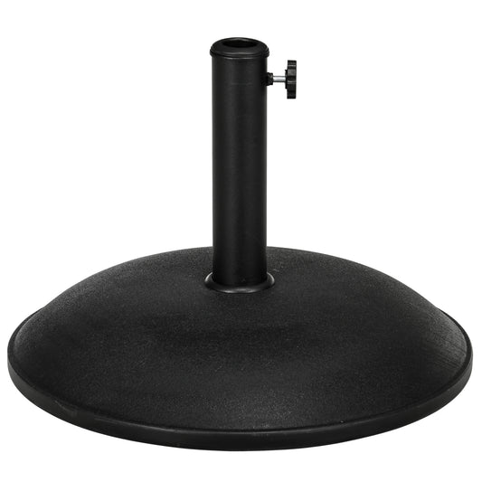 Outsunny Heavy Duty Cement Parasol Base 20kg Round Patio Umbrella Stand Garden Outdoor Shade Holder 4.7