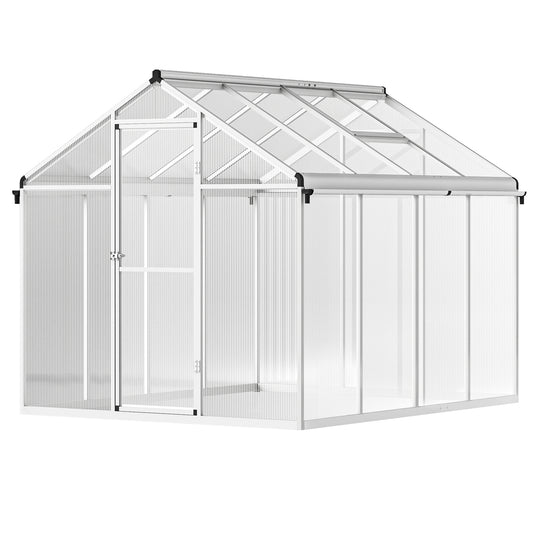 Outsunny 8 x 6ft Aluminium Frame Greenhouse 4.3