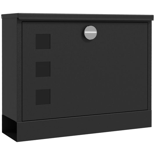 HOMCOM Wall Mounted Letterbox, Weatherproof Post Box, Modern Mailbox with 2 Keys and Viewing Windows, Easy to Install #7 Top Sellingin Other DIY 5