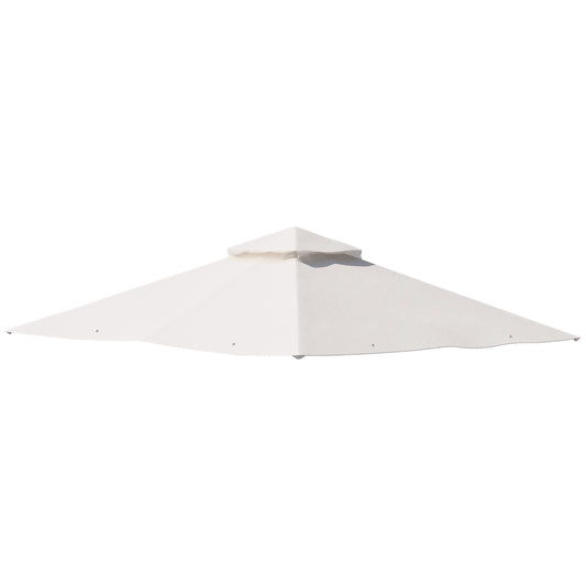 Outsunny 3x3(m) Replacement Gazebo Canopy, Double Tier Roof Top for Garden, Patio, Outdoor, Beige (TOP ONLY) #6 Top Sellingin Garden & Outdoor 4.9