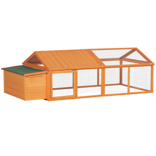 PawHut Wooden Chicken Coop with Nesting Box, Openable Roof, for 4-8 Chickens #9 Top Sellingin Chicken Coop 4.8