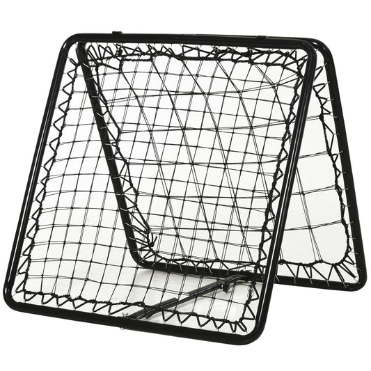 HOMCOM Angle Adjustable Double Sided Rebounder Net Training Aid Target Soccer Goal Kickback For Football, Baseball, Basketball - 75L x 75W cm #6 Top Sellingin Football 4.9